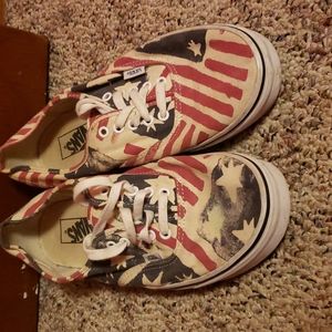 Vans abstract amer. Flag van doren size 11